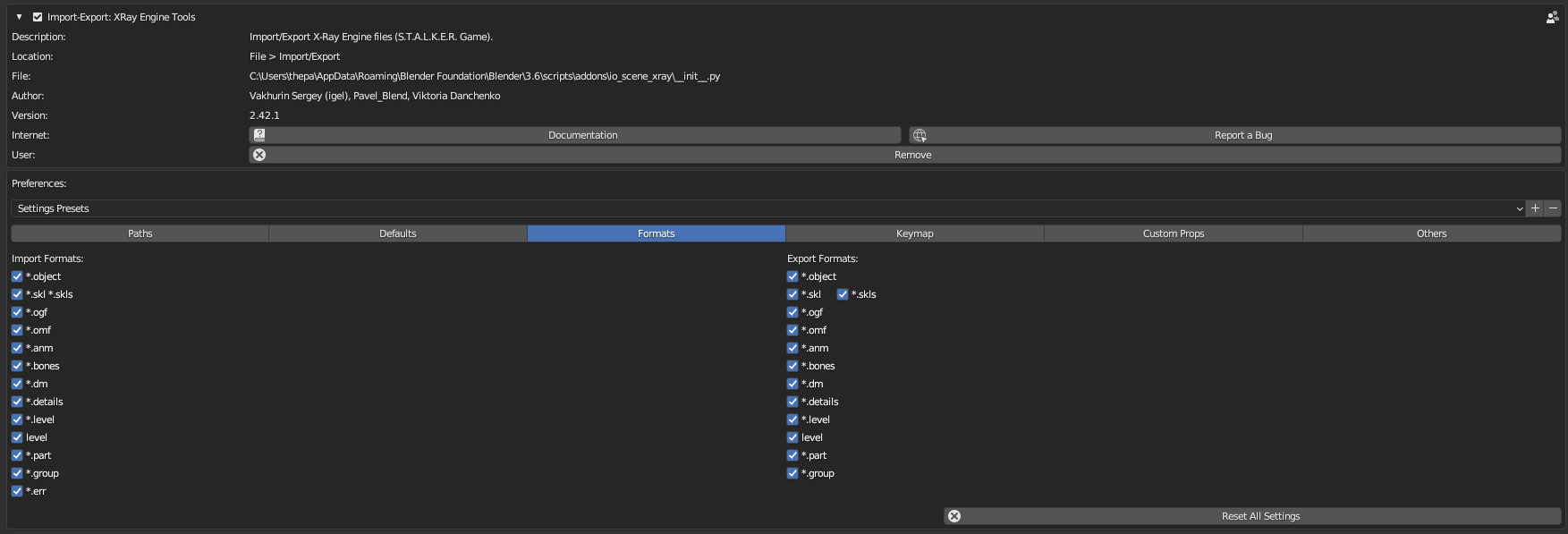 formats centered