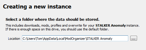 Creating a new instance centered