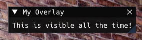 ImGui Overlay