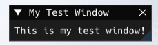 ImGui Example Window